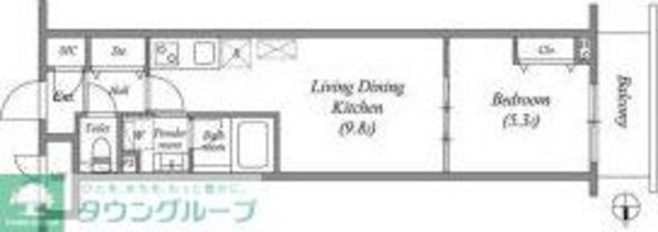 プライムガーデン若木の物件間取画像